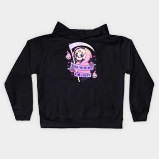 dead inside but still cute Kids Hoodie